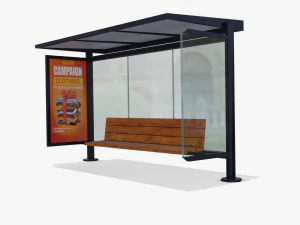 ponto de &ocirc;nibus Modelo 3D