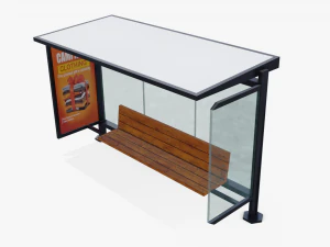 bus stop 3D Model