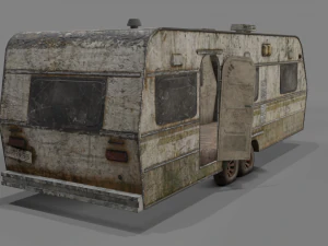 버려진 캐러밴 3D 모델