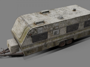 abandoned caravan 3Dモデル