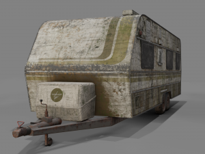 abandoned caravan 3Dモデル