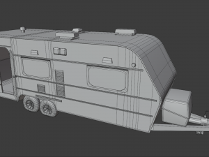 abandoned caravan 3Dモデル