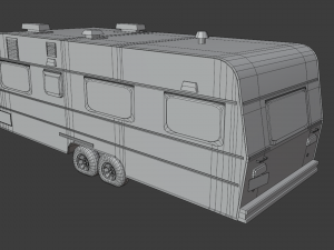 abandoned caravan 3Dモデル