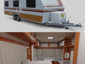 karmann guia kc - interior 3D Model