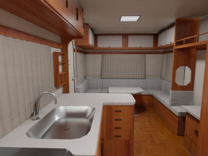 karmann guia kc - interior 3D Model