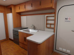 karmann guia kc - interior 3D Model