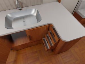 karmann guia kc - interior 3D Model