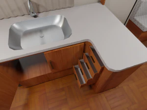 karmann guia kc - interior 3D Model