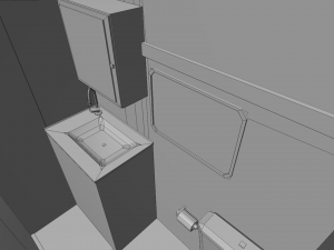 karmann guia kc - interior 3D Model