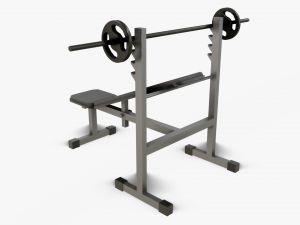 gym equipaments 3D Модель
