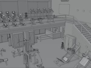 gym 3Dモデル