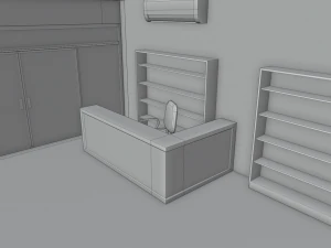 negozio Modello 3D