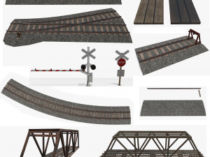 railroad pack 3D Model