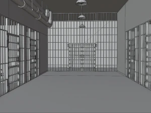 独房 - 刑務所 3Dモデル