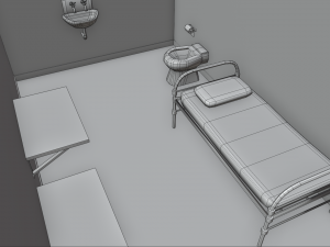 prison cells - penitentiary Model 3D