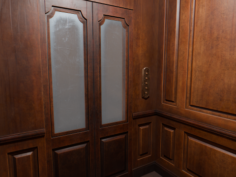 Old Elevator 3D Model