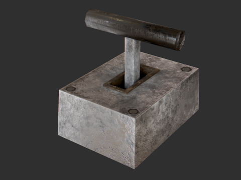 Levers buttons and switches pack 3D-Modell