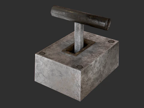 Levers buttons and switches pack 3D Model