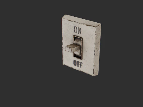 Levers buttons and switches pack 3D Model