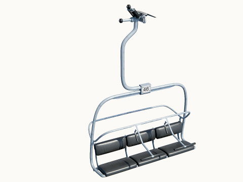 Modular Ski Lift Asset Pack 3D Model