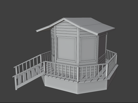 Modular Ski Lift Asset Pack 3D Model