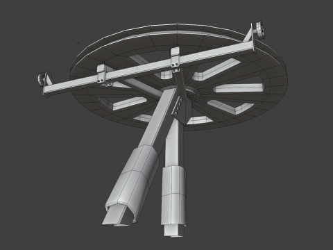 Modular Ski Lift Asset Pack 3D Model