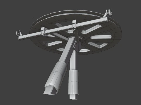 Modular Ski Lift Asset Pack 3D Model