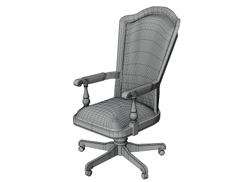 Chesterfield Executive Chair 3D Model