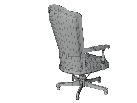 Chesterfield Executive Chair 3D Model