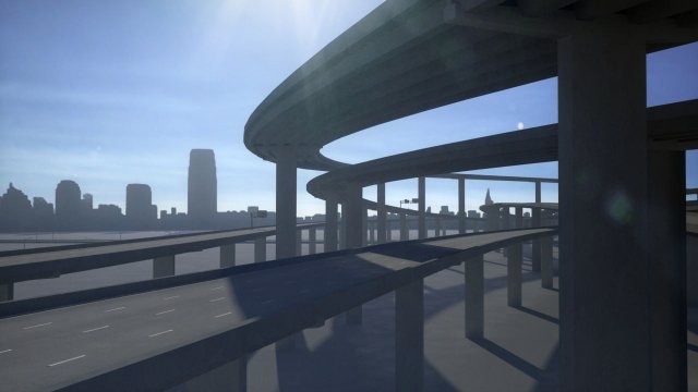 freeway04 3D Model .c4d .max .obj .3ds .fbx .stl .blend 