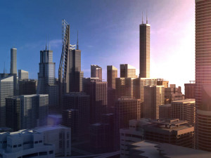 freeway01 city 3D Модель