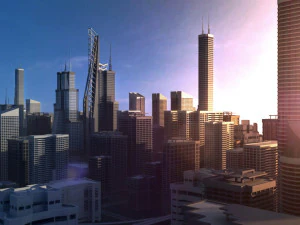 freeway01 city 3D Model