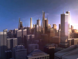 freeway01 city 3D Model