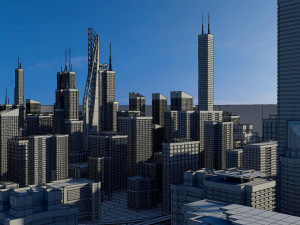 freeway01 city 3D Модель