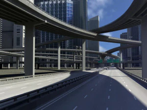 Freeway02 city 3D Model