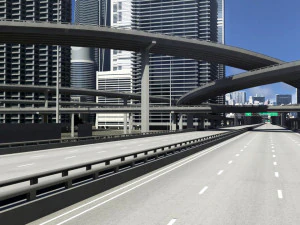 Freeway02 city 3D Model