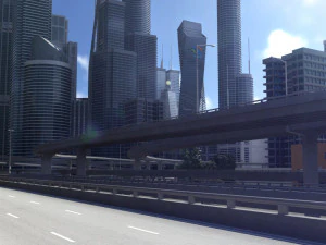 Freeway02 city 3D Model