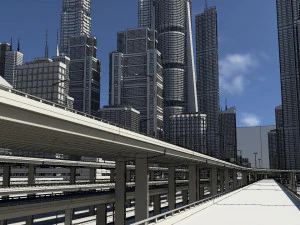 Freeway02 city 3D Model