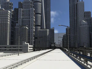 Freeway02 city 3D Model
