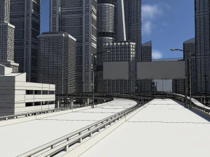 Freeway02 city 3D Model