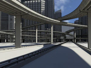 Freeway02 city 3D Model