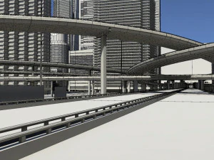 Freeway02 city 3D Model
