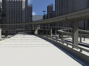 Freeway02 city 3D Model