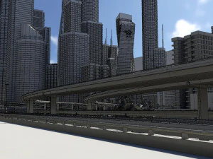 Freeway02 city 3D Model