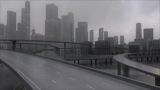 freeway03 city 3D 모델 .c4d .max .obj .3ds .fbx .stl .blend