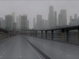 freeway03 city 3D Model