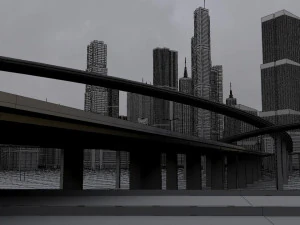 freeway03 city 3D Model