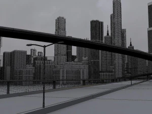 freeway03 city 3D Model