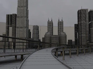 freeway03 city 3D Model