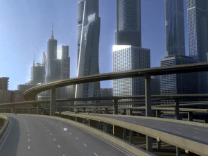 freeway04 city 3D Model